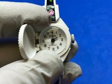 Load image into Gallery viewer, Vintage Nordex Lady White Metal Enamel Cuff Bangle Swiss Hand-Wind Watch Hours