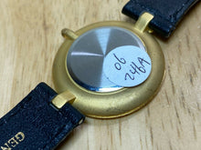 Load image into Gallery viewer, Vintage Eastman Gold Tone Leather Roman Thin Analog Quartz Watch Hour~New Batter