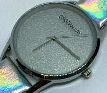 Load image into Gallery viewer, Unused Cristian Lay Lady 30m Bling Silver Analog Quartz Watch Hours~New Battery