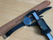 Load image into Gallery viewer, Vintage Diantus Swiss 2292 Men Silver Blue Hand-Wind Mechanical Watch Hours~Date