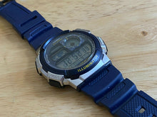 Load image into Gallery viewer, Casio AE-1000W Men Silver Blue Digital Alarm Chrono Quartz Watch Hour~New Batter
