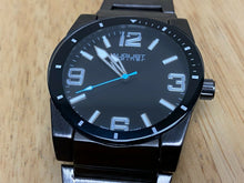 Load image into Gallery viewer, August Steiner Mens 10m All Black Swiss Analog Quartz Watch Hours~New Battery
