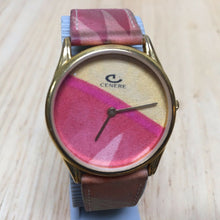 Load image into Gallery viewer, Vintage Cenere Red Yellow Orange Themed Analog Quartz Watch Hours~New Battery