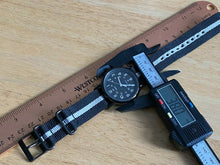 Load image into Gallery viewer, Timex Weekender Indiglo Mens Silver Black Analog Quartz Watch Hours~New Battery