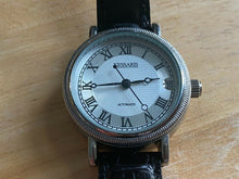 Load image into Gallery viewer, Kessaris Lady Silver Fluted Bezel Roman Self-Wind Automatic Watch Hours~Date
