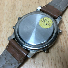 Load image into Gallery viewer, Armitron Mens 30m Moving Bezel Dual Tone Green Quartz Watch Hours~Partial Work