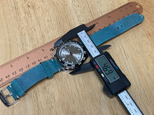 Load image into Gallery viewer, Unused Curren Men Silver Blue Leather Analog Quartz Watch Hour~Day Date~New Batt