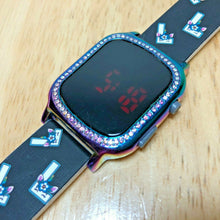 Load image into Gallery viewer, Touch Screen Accutime Rainbow Modern Red LED Digital Quartz Watch Hour~New Batt