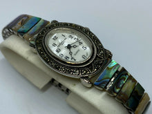 Load image into Gallery viewer, Vintage LA Express Lady Abalone MOP Oval Analog Quartz Watch Hours~New Battery