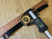 Load image into Gallery viewer, Winner Mens Dual Tone Skeleton Roman Hand-Wind Mechanical Analog Watch Hours