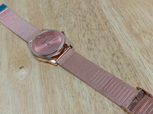 Load image into Gallery viewer, Appolus New York Men Rose Gold Tone Mesh Band Analog Quartz Watch Hours~New Batt