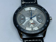 Load image into Gallery viewer, Winner U8028 Mens Silver Black Dual Seconds Self-Wind Automatic Watch Hours~Date