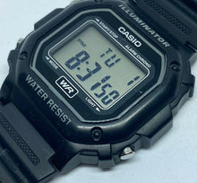 Load image into Gallery viewer, Casio F-108WH Mens All Black Digital Alarm Chrono Quartz Watch Hours~New Battery