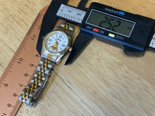 Load image into Gallery viewer, Disney Pooh Bear Lady Dual Tone Fluted Bezel Analog Quartz Watch Hour~New Batter