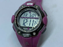 Load image into Gallery viewer, Timex Ironman Men Lady Purple Silver Digital Alarm Chrono Watch Hour~New Battery