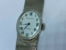 Load image into Gallery viewer, Vintage Waltham Lady 17 Jewels Silver Swiss Oval Hand-Wind Mechanical Watch Hour