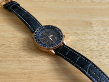 Load image into Gallery viewer, Stauer 19405 Midnight FLYBOY Men Analog Quartz Chronograph Watch Hour~New Batter