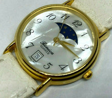 Load image into Gallery viewer, Vintage Ronica Men Lady Moon Phase MOP Dial Analog Quartz Watch Hour~New Battery