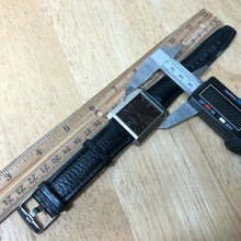 Load image into Gallery viewer, Kenneth Cole Men Ultra Thin Steel Leather Rectangle Quartz Watch Hour~New Batter