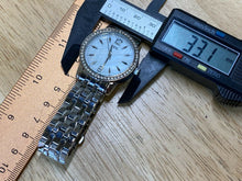 Load image into Gallery viewer, Unused TFX Bulova Lady Silver MOP Rhinestone Analog Quartz Watch Hour~New Batter