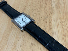 Load image into Gallery viewer, Nautica Men 30m Silver White Rectangle Leather Analog Quartz Watch Hour~New Batt