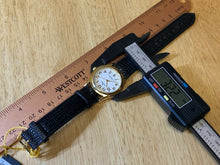 Load image into Gallery viewer, Unused Champion Men Lady Gold Tone Leather Analog Quartz Watch Hours~New Battery