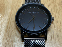 Load image into Gallery viewer, Unused Van Heusen Men Japan Movt Black Mesh Analog Quartz Watch Hour~New Battery
