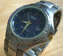 Load image into Gallery viewer, Pulsar Solar V145-X004 Men 100m Silver Blue Steel Analog Quartz Watch Hours~Date
