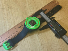 Load image into Gallery viewer, Ten Beats Men Lady 30m Green Black Rubber Analog Quartz Watch Hours~New Battery