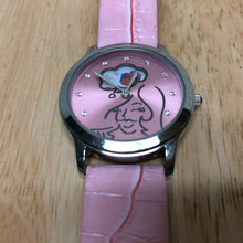 Load image into Gallery viewer, Debbie Brooks Pink Silver Moving Goods Leather Analog Quartz Watch Hour~New Batt