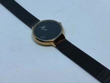Load image into Gallery viewer, Unused OLMECA Lady Rose Gold Tone Black Mesh Analog Quartz Watch Hour~New Batter