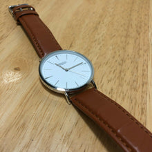 Load image into Gallery viewer, Unused Sprezza Men Silver White Slim Design Analog Quartz Watch Hour~New Battery