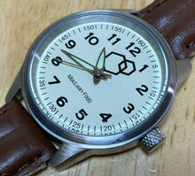 Load image into Gallery viewer, Unused MacLean-Fogg Men Lady Silver Beige Analog Quartz Watch Hours~New Battery