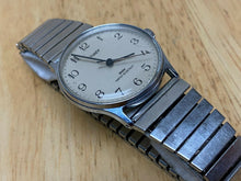 Load image into Gallery viewer, Vintage Timex Super-Thin Mens Silver Stretch Hand Winding Mechanical Watch Hours