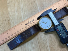 Load image into Gallery viewer, MVMT M04 Men 30m Gold Tone Steel Leather Analog Quartz Watch Hours~Date~New Batt