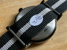 Load image into Gallery viewer, Timex Weekender Indiglo Mens Silver Black Analog Quartz Watch Hours~New Battery