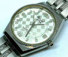 Load image into Gallery viewer, Vintage Acuet Japan Mens Fancy Dial Silver Analog Quartz Watch Hours~New Battery