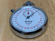 Load image into Gallery viewer, Vintage Sportcraft 7 Jewels Silver White Swiss Hand-Wind Mechanical Stopwatch