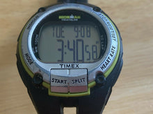 Load image into Gallery viewer, Timex Ironman Mens 100m Silver Black Digital Alarm Chrono Watch Hour~New Battery