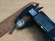 Load image into Gallery viewer, VTG Bulova 23 Lady 10k RGP GF 2 Real Diamonds Hand-Wind Mechanical Watch Hours