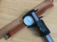 Load image into Gallery viewer, Unused SPREZZA Mens Silver White Thin Slim Analog Quartz Watch Hours~New Battery