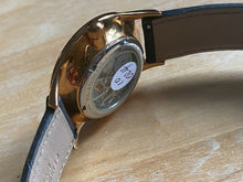 Load image into Gallery viewer, AKRIBOS Men 4 Real Diamonds Rose Gold Skeleton Hand-Wind Mechanical Watch Hours