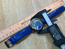 Load image into Gallery viewer, Accutime Mens Silver Moving Rhinestones Analog Quartz Watch Hours~New Battery