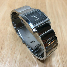 Load image into Gallery viewer, Montana Blu Paris Lady Rhinestone Silver Analog Quartz Watch Hour~New Batter