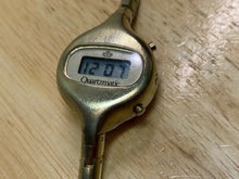 Load image into Gallery viewer, Rare Vintage Quartzmatic Lady Gold Tone LCD Digital Watch Hours~Date~New Battery