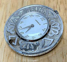 Load image into Gallery viewer, VTG Caravelle Bulova Lady Silver Hand-Wind Necklace Pendant Pocket Watch Hours