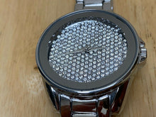 Load image into Gallery viewer, Unused ORTZ Mens Silver Bling Rhinestone Analog Quartz Watch Hours~New Battery
