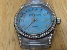 Load image into Gallery viewer, Joan Rivers Men Lady Clear Plastic Rhinestone Analog Quartz Watch Hours~New Batt