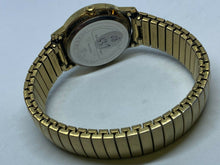 Load image into Gallery viewer, Vintage Timex Men Classic Gold-White Stretch Analog Quartz Watch Hour~New Batter
