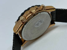 Load image into Gallery viewer, Unused Lige Men Black Mesh Analog Quartz Chronograph Watch Hour~Date~New Battery